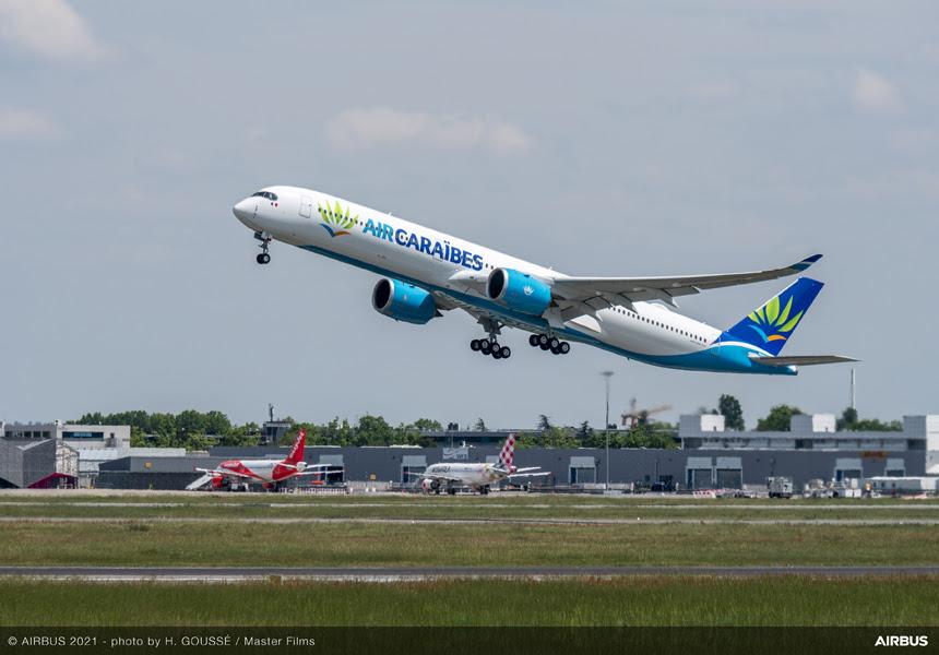 Vol d'essai pour le second A350-1000 d'Air Caraïbes