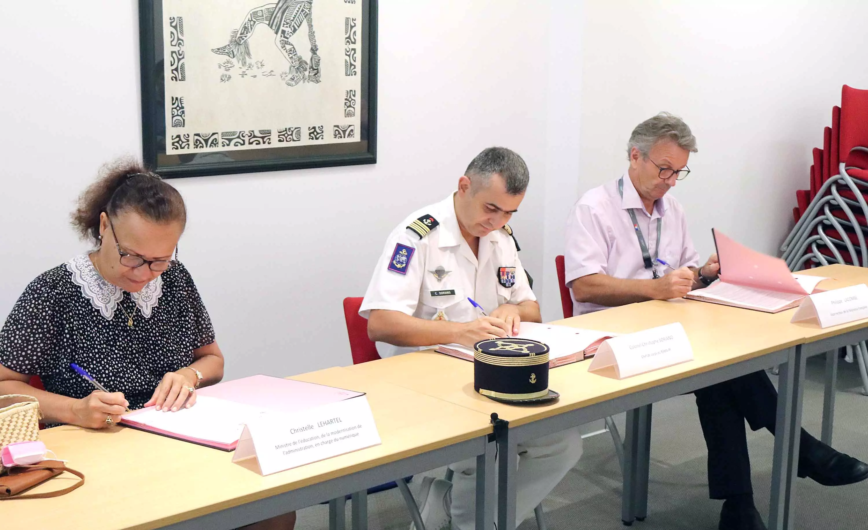 Polynésie : Le RSMA et le gouvernement local signent la convention « Volontaires jeunes cadets »