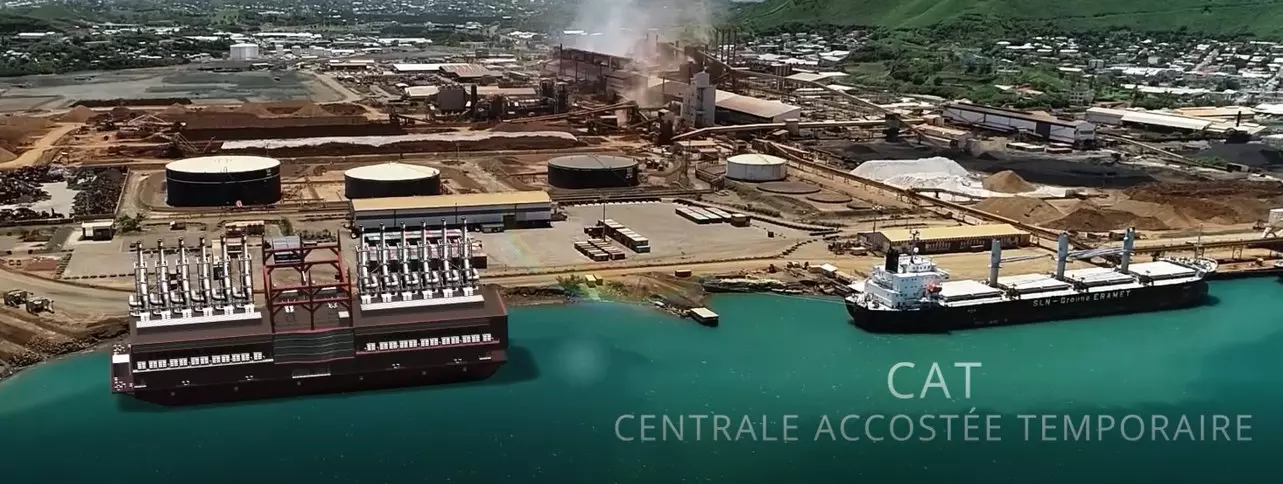 Nouvelle-Calédonie : Une centrale électrique flottante à Doniambo, en attendant la future centrale du Pays
