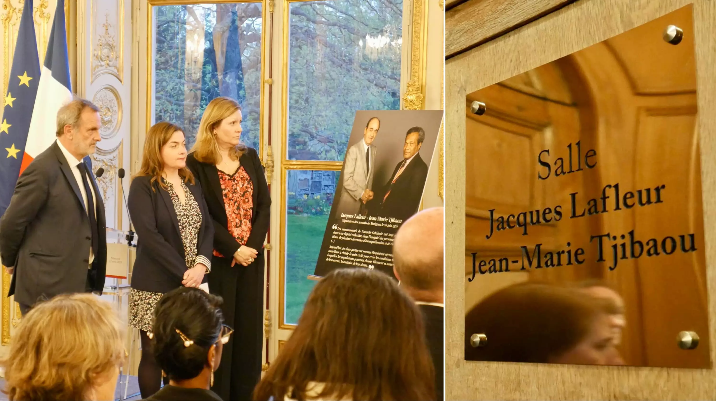 Nouvelle-Calédonie : Inauguration d'une salle Lafleur-Tjibaou à l'Assemblée nationale