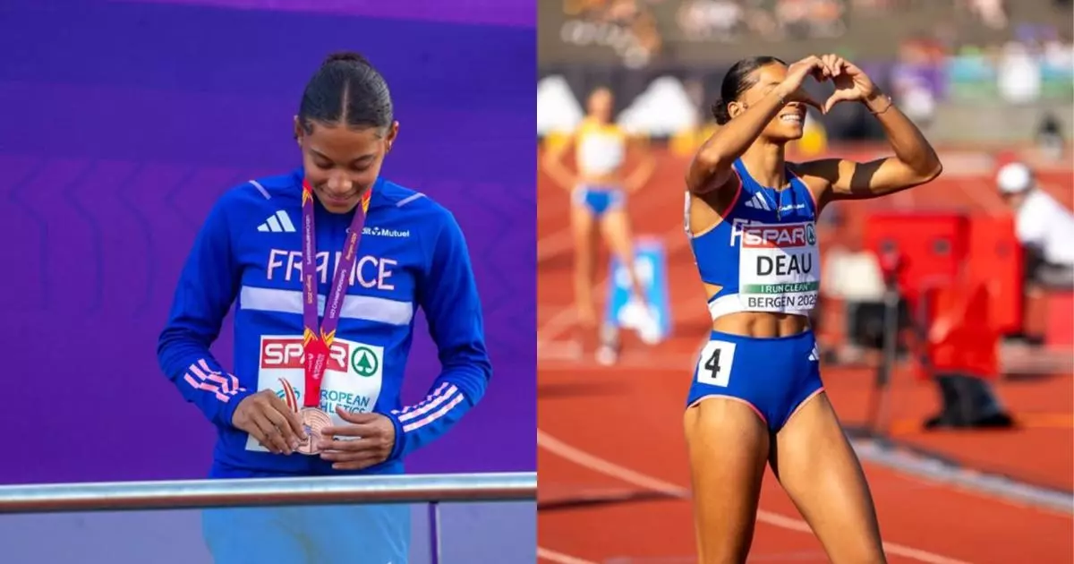 Athlétisme : La Martiniquaise, Alexe Déau, remporte deux médailles de bronze des Europe U23