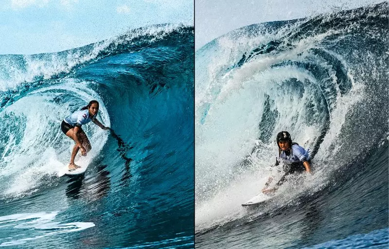 Surf - Tahiti Pro : Les Tahitiennes Vahine Fierro et Kelia Gallina s’inclinent à Teahupo’o