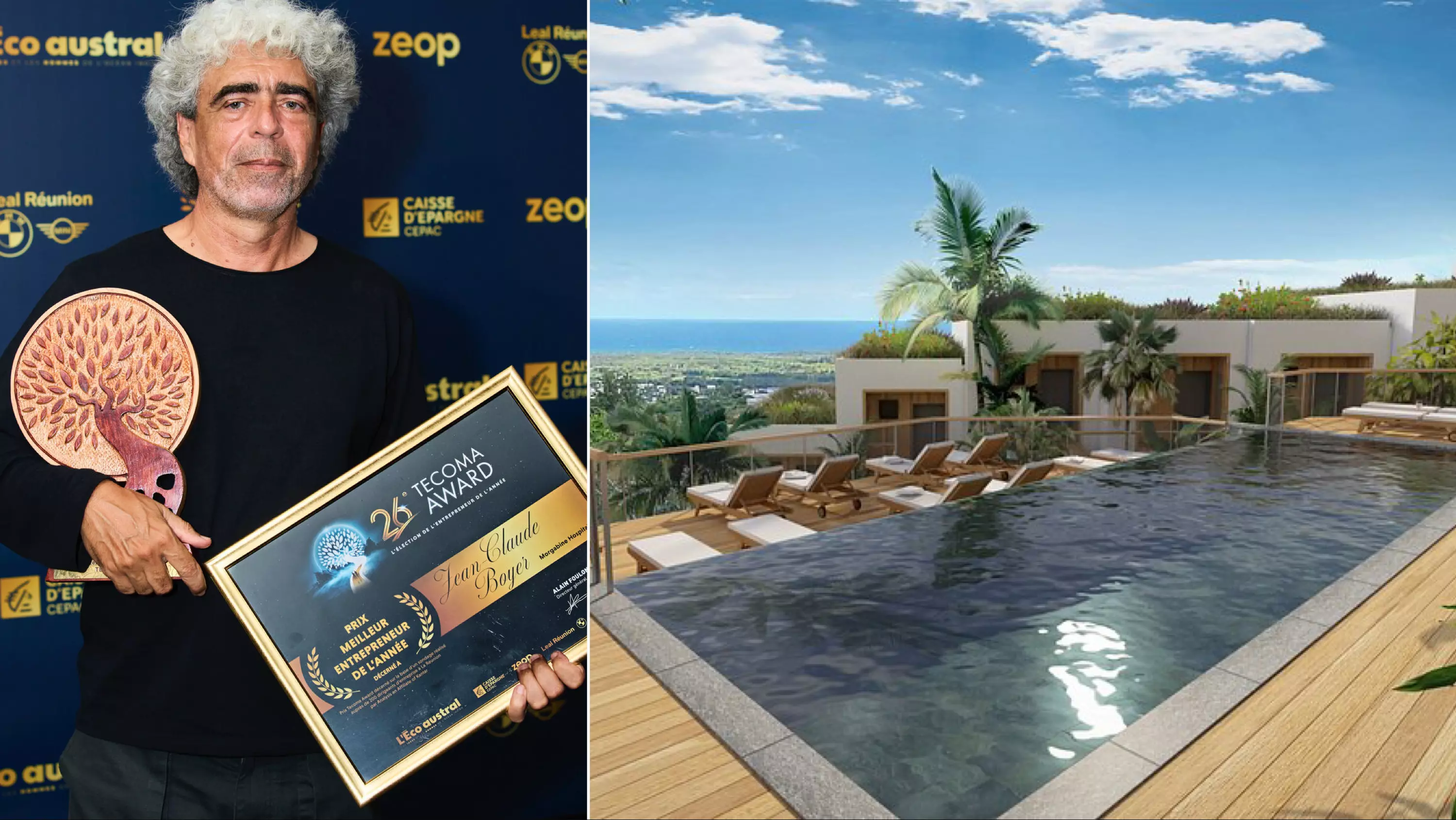 Le Réunionnais Jean-Claude Boyer, fondateur et dirigeant du Groupe Morgabine Hospitality, réinvente l’hôtellerie à La Réunion
