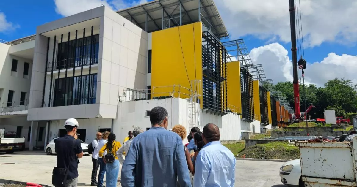 Martinique : Le chantier de la construction du Pôle universitaire de santé a redémarré à Fort-de-France