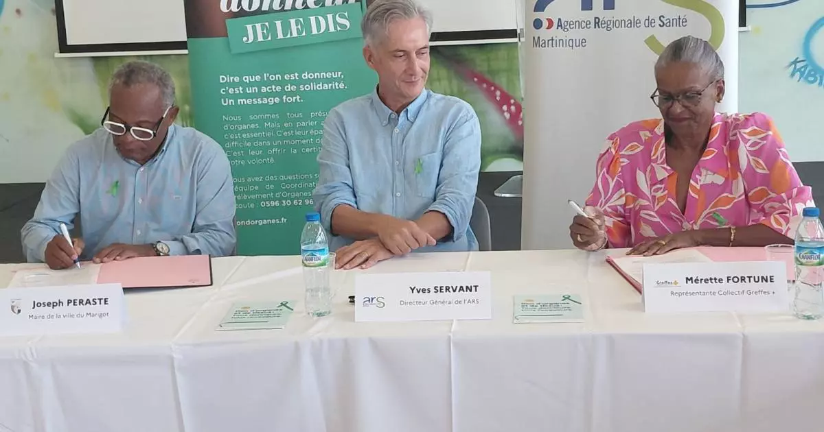 Martinique : Saint-Pierre devient « ville ambassadrice du don d’organes »