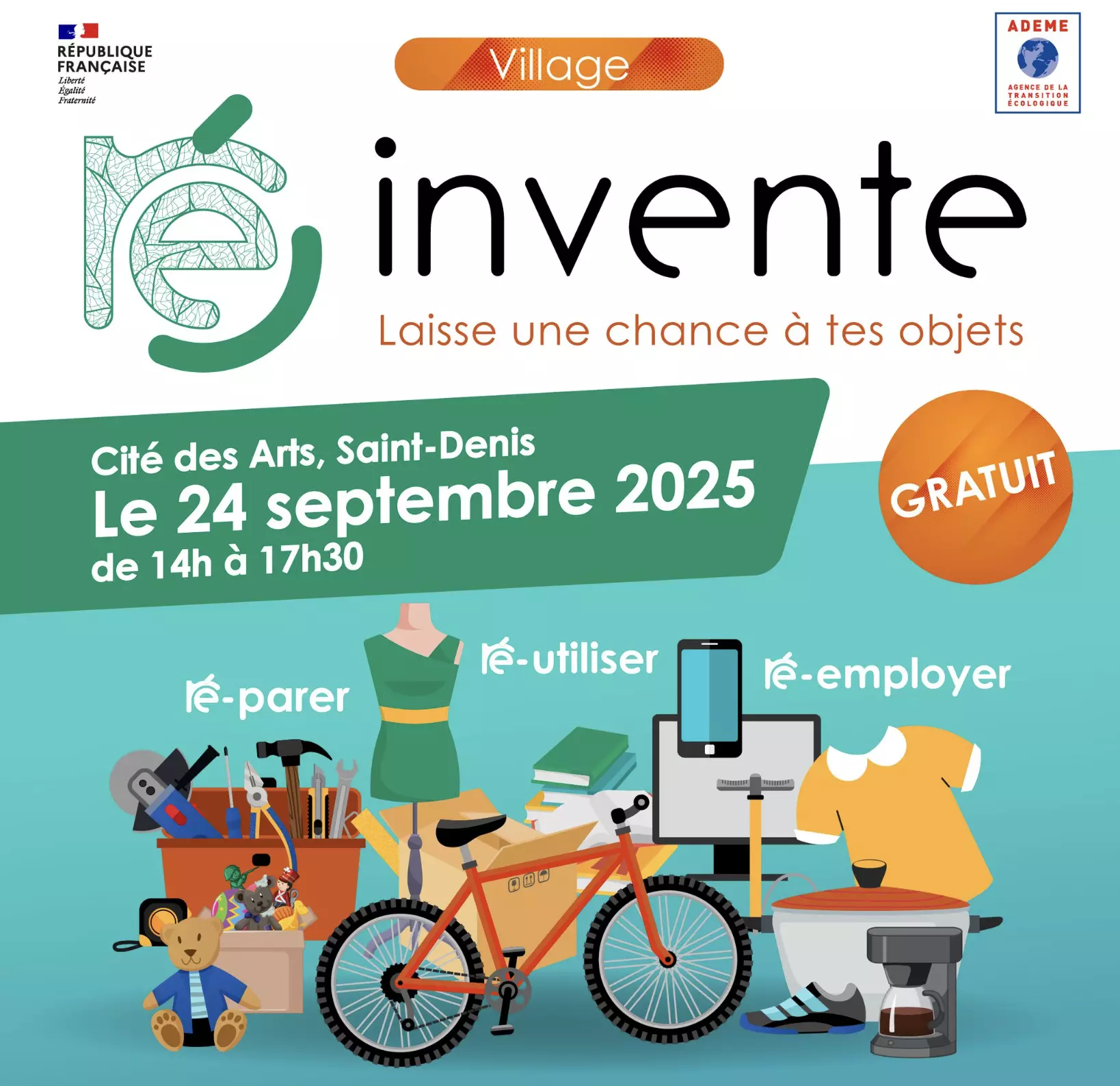 La Réunion accueille  Ré-Invente, le premier village du réemploi, de la réparation et de la réutilisation organisé par l’ADEME Océan Indien