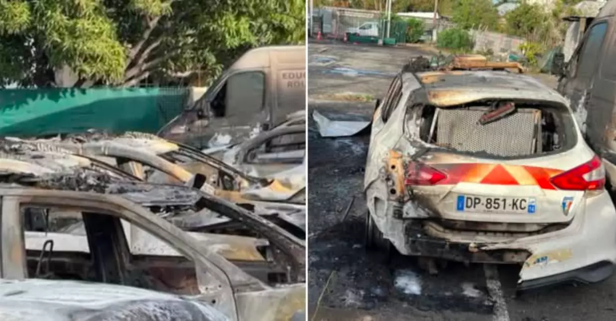 La Réunion : Le poste de police municipale de Saint-Louis vandalisé, 7 voitures de services incendiées