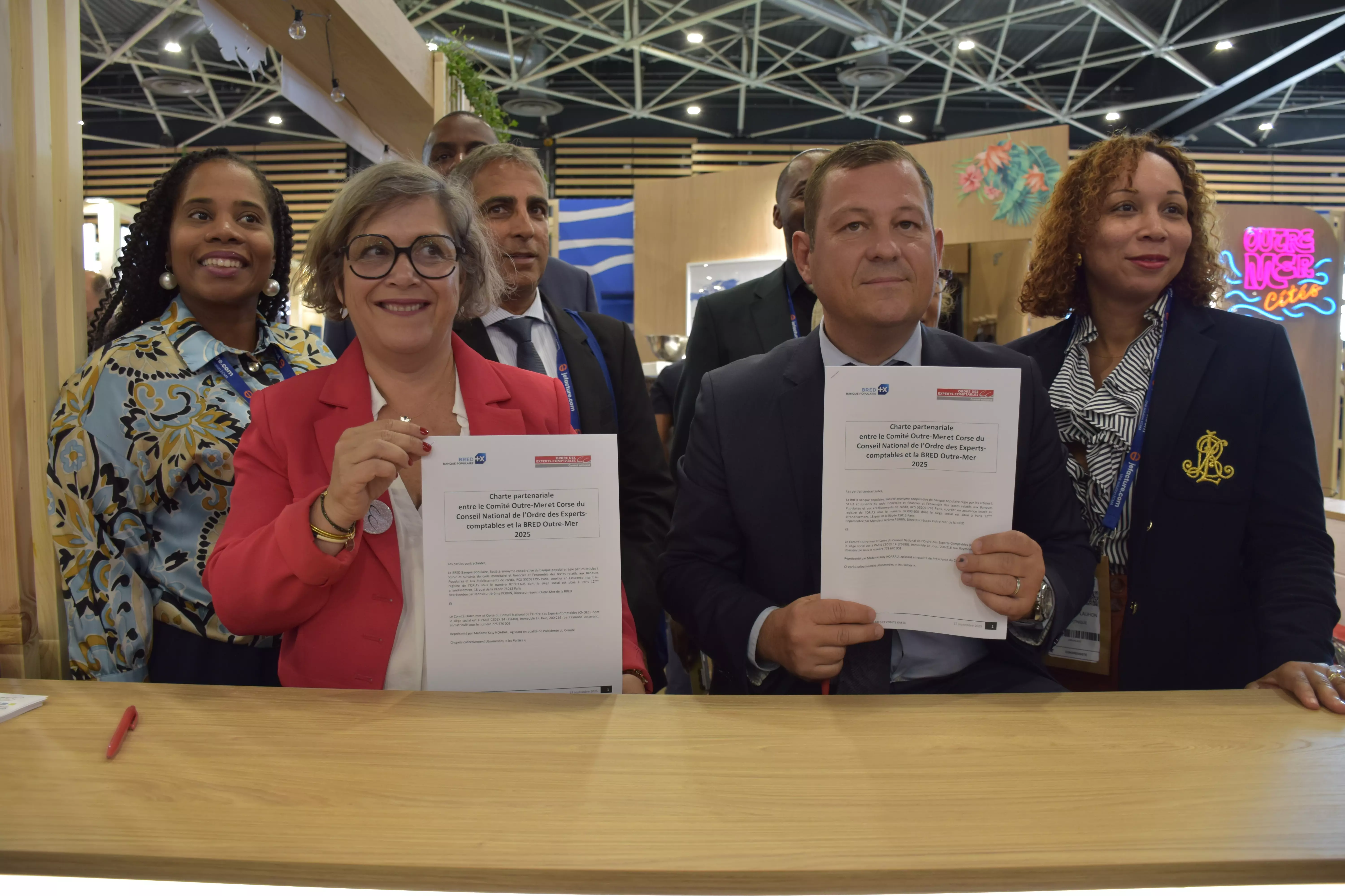 80ème Congrès des Experts-comptables : Le comité Outre-mer et Corse de l'Ordre des Experts-Comptables et la BRED Outre-mer signent une convention de partenariat de valorisation des entreprises ultramarines