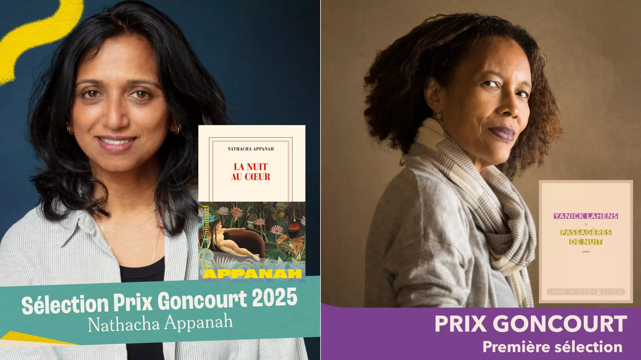 L’autrice mauricienne Nathacha Appanah et l’écrivaine haïtienne Yanick Lahens figurent dans la première sélection du Prix Goncourt 2025