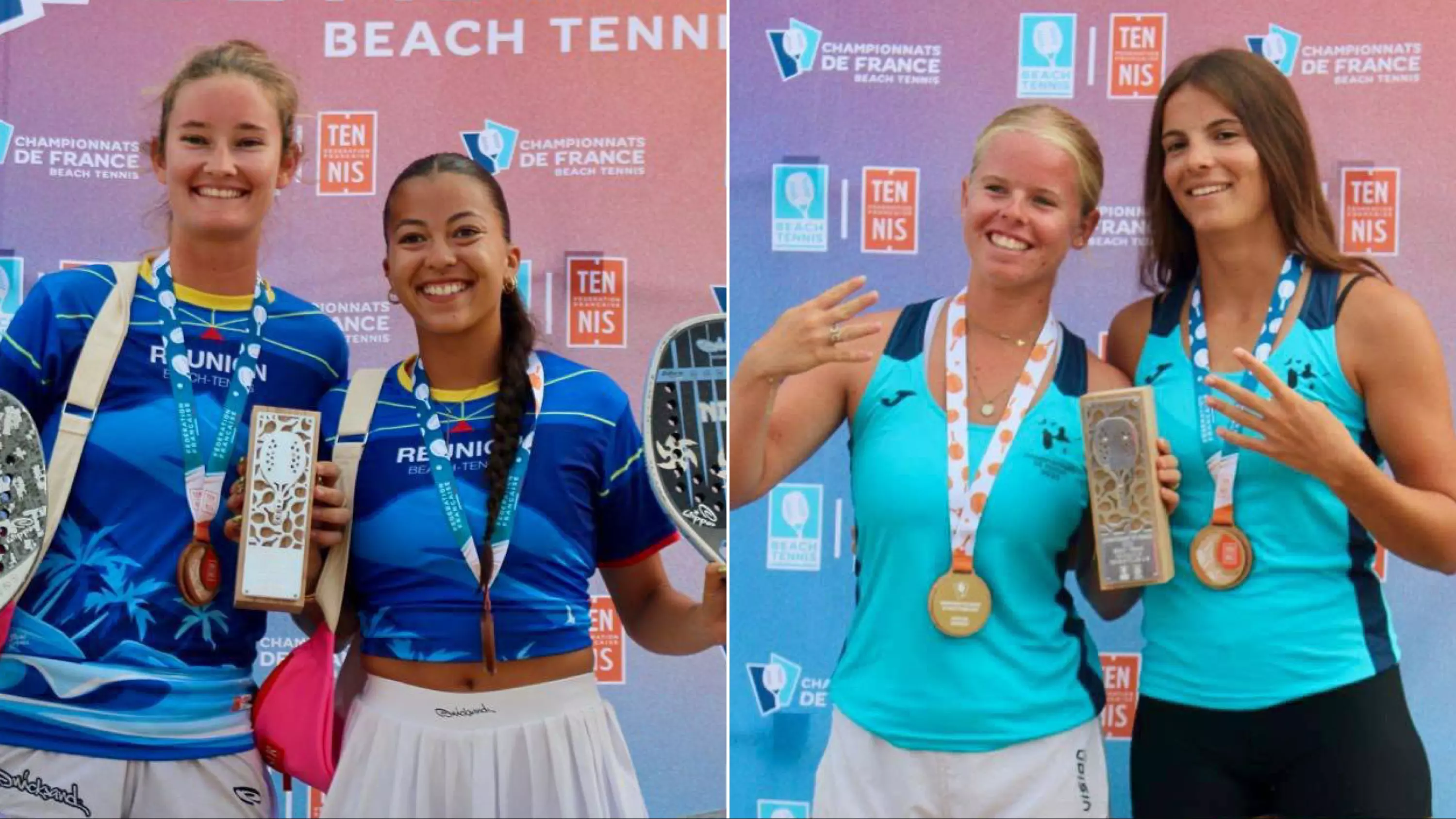Les Réunionnaises et les Saint-Martinoises au sommet des Championnats de France de Beach Tennis