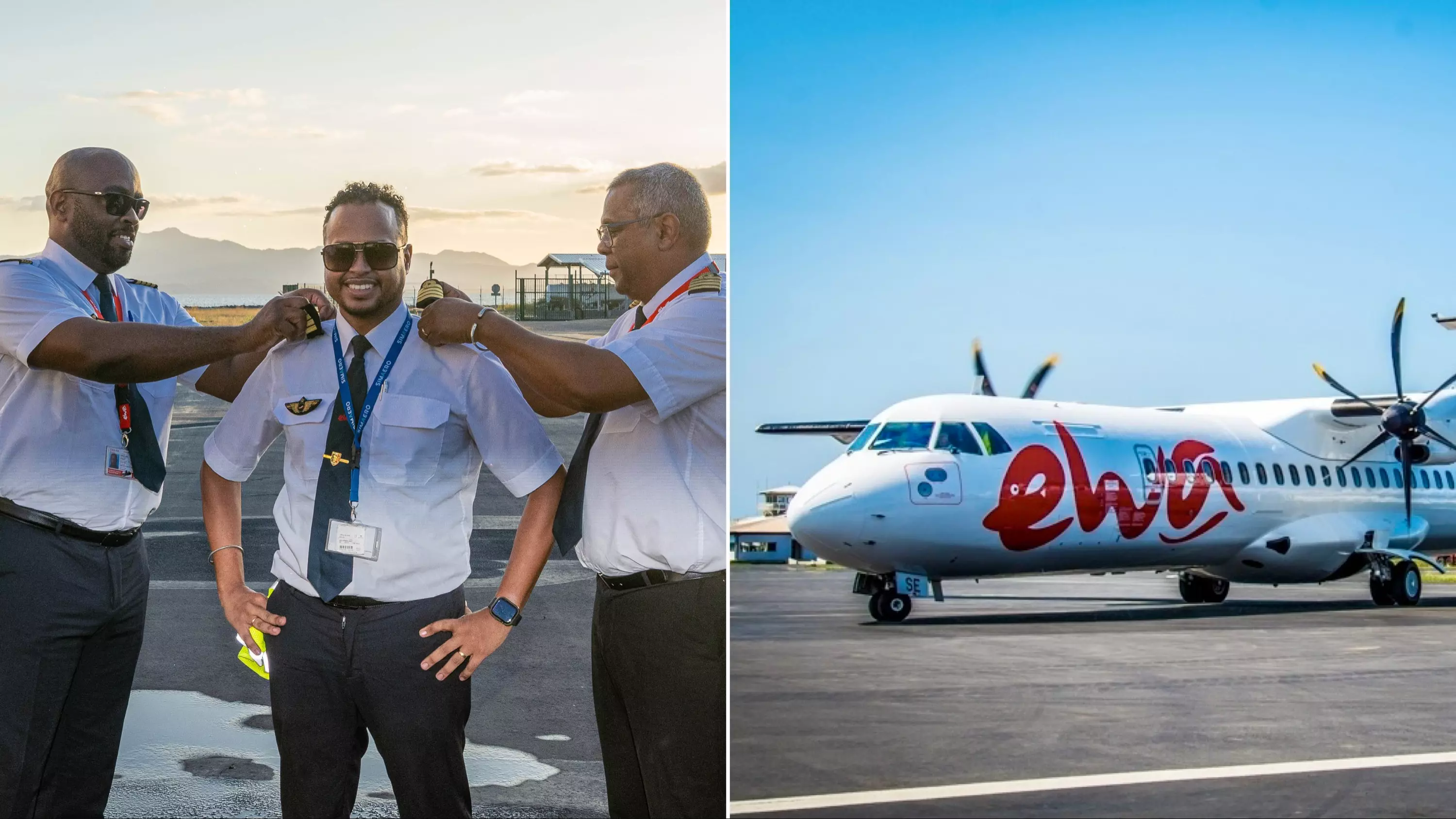 Aérien : Fernand Keisler, premier Mahorais commandant de bord chez Ewa Air