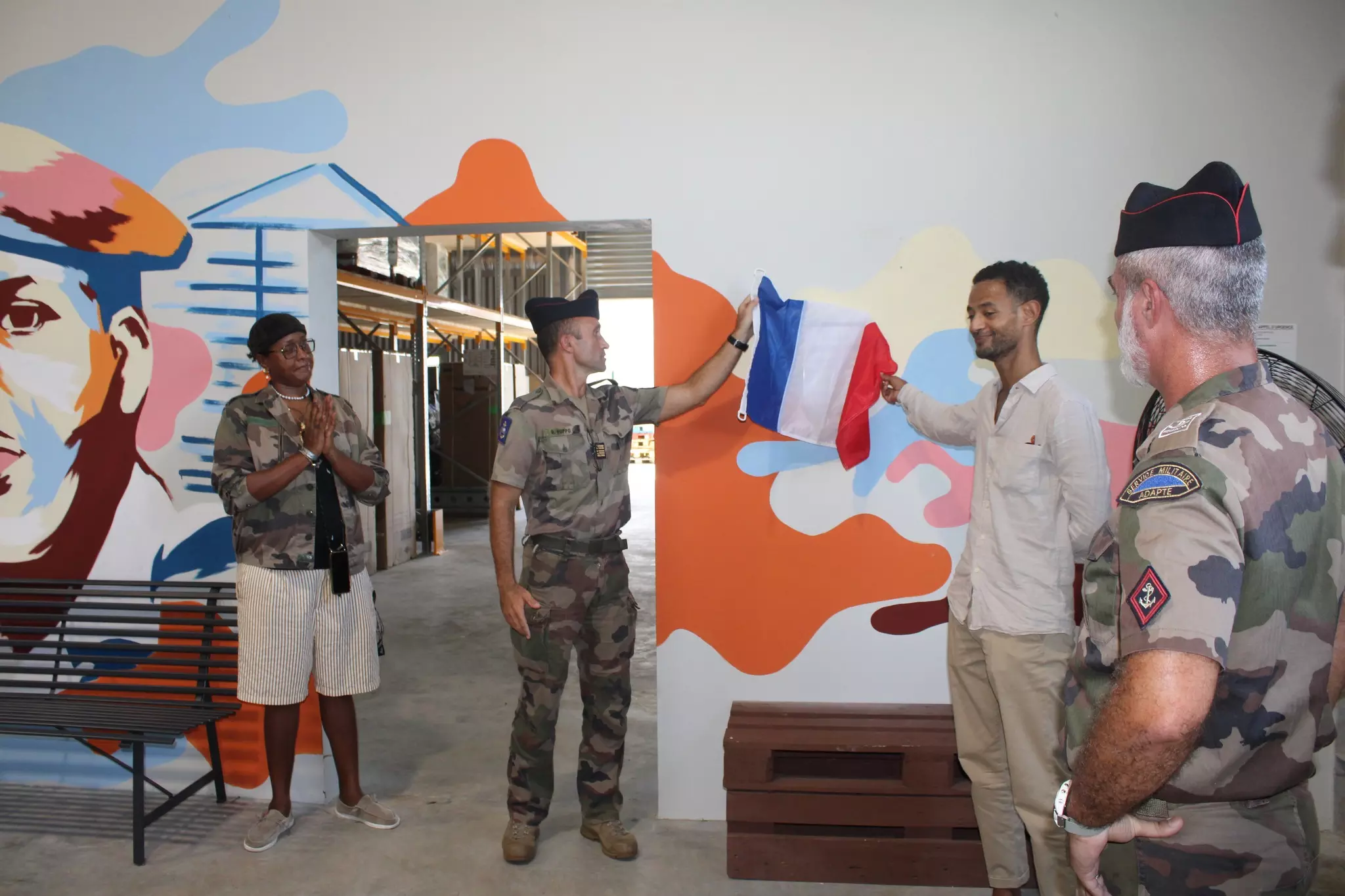Le RSMA de Martinique inaugure un nouveau bâtiment (SMCA) et favorise l'ouverture à l'art
