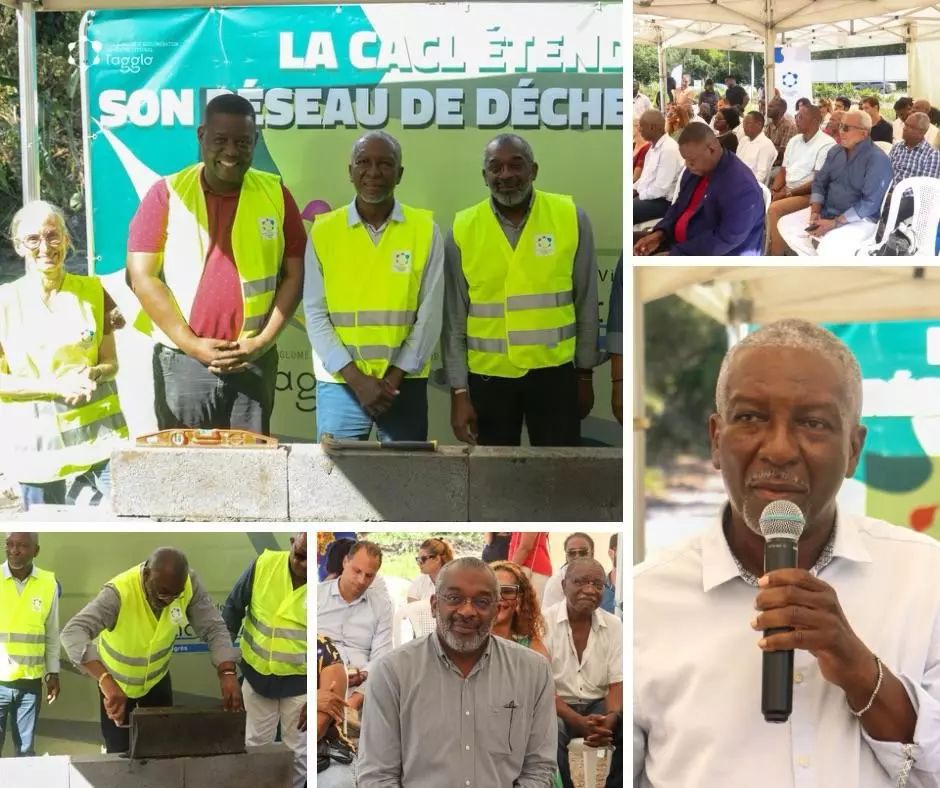Guyane : Pose de la première pierre de la future déchetterie de Macouria
