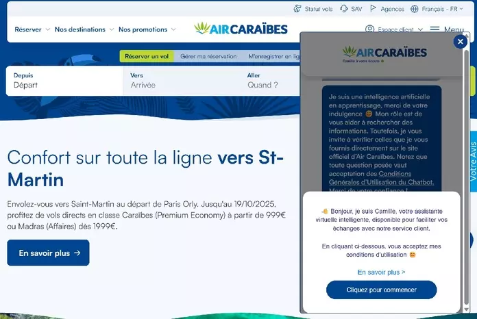 Air Caraïbes déploie un nouvel outil d'intelligence artificielle pour renforcer sa relation client