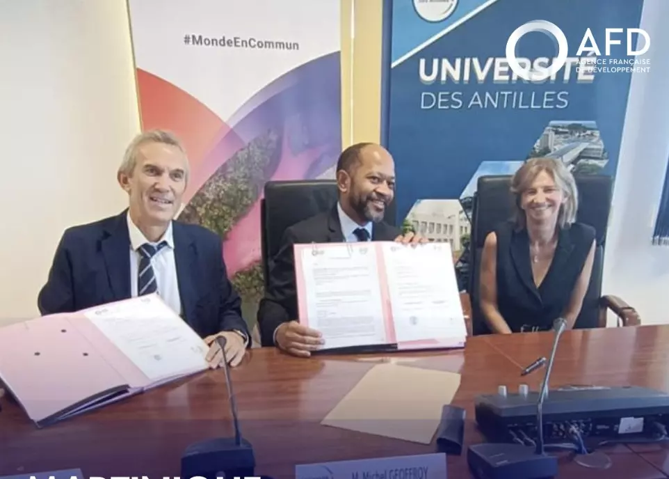 Martinique : Signature d’un accord de partenariat entre l’AFD et l’Université des Antilles