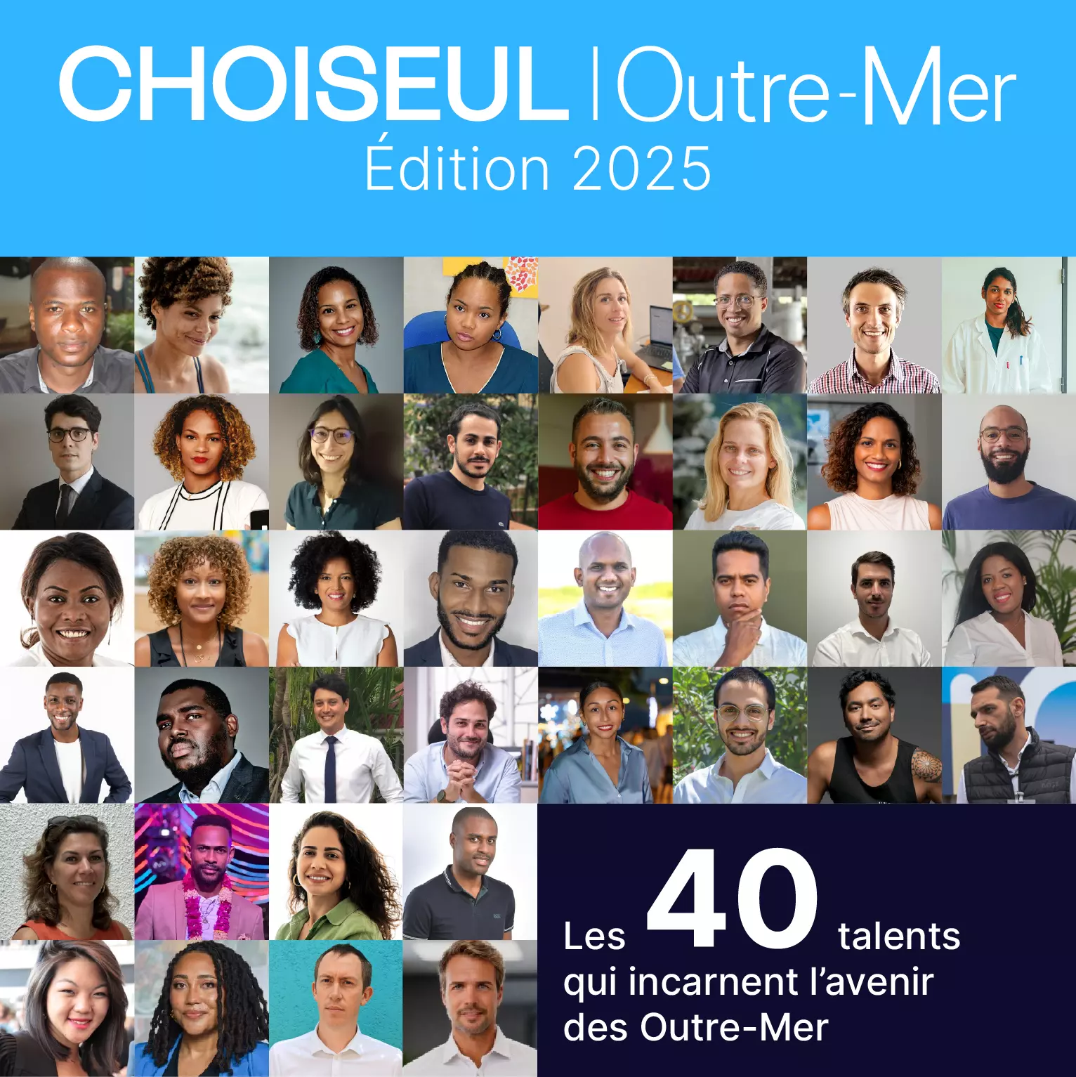 Choiseul Outre-Mer 2025 :  La 2ème édition du palmarès des 40 ultramarins de moins de 40 ans  qui dynamisent l’économie locale