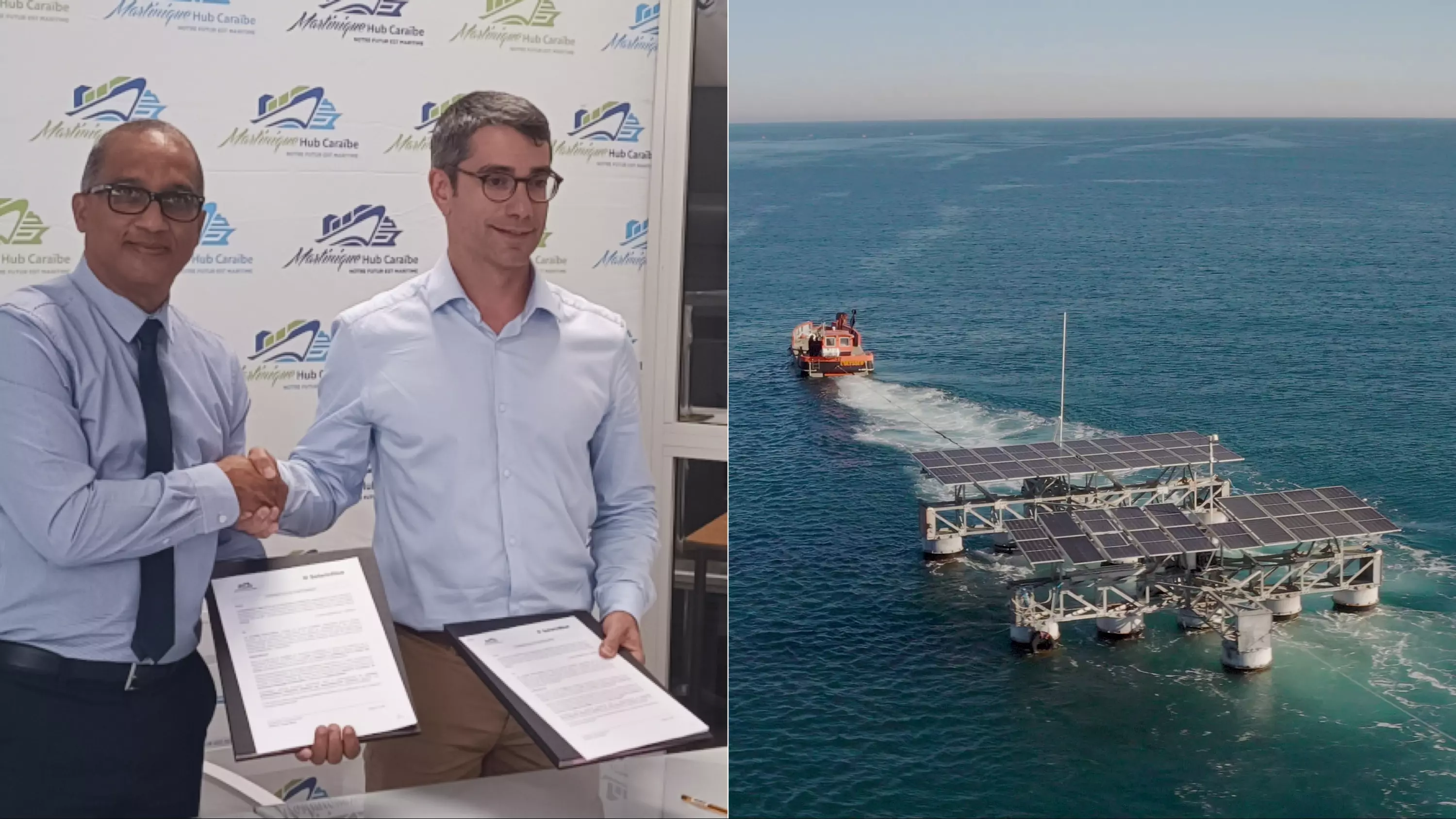 Martinique : SolarinBlue et le Grand Port Maritime lancent un projet de solaire flottant en mer
