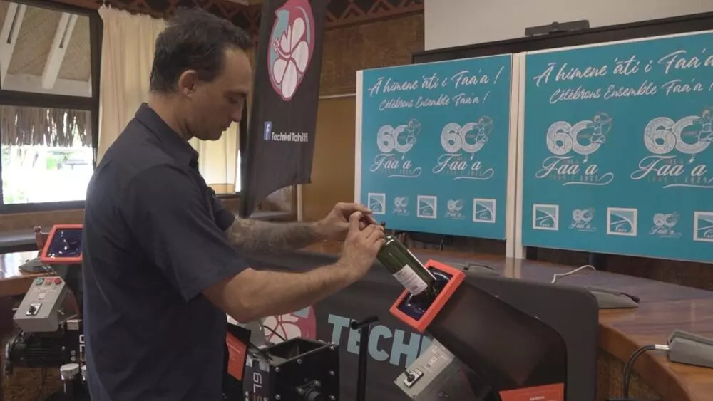 Environnement - Polynésie : Des bouteilles transformées en sable à Faa’a