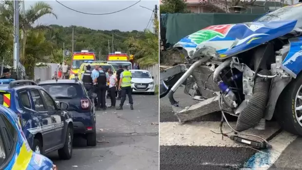 Rallye auto à La Réunion: une soeur et un frère décédés après la sortie de route d'une voiture