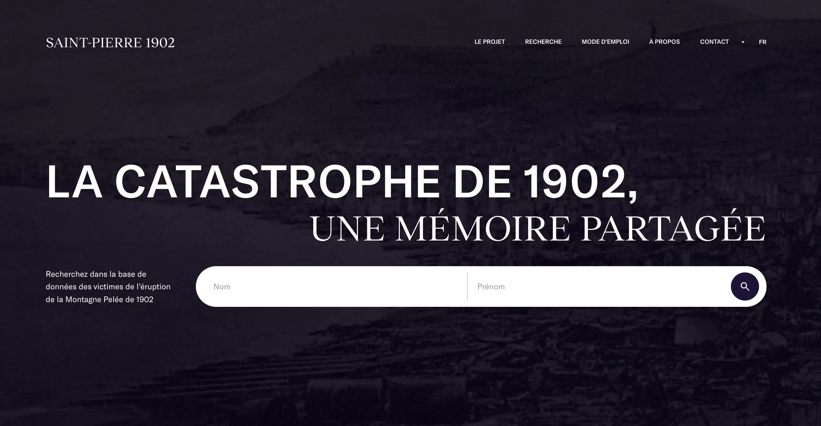 La Fondation Clément lance une plateforme numérique dédiée à la mémoire des victimes de l'éruption de la montagne Pelée