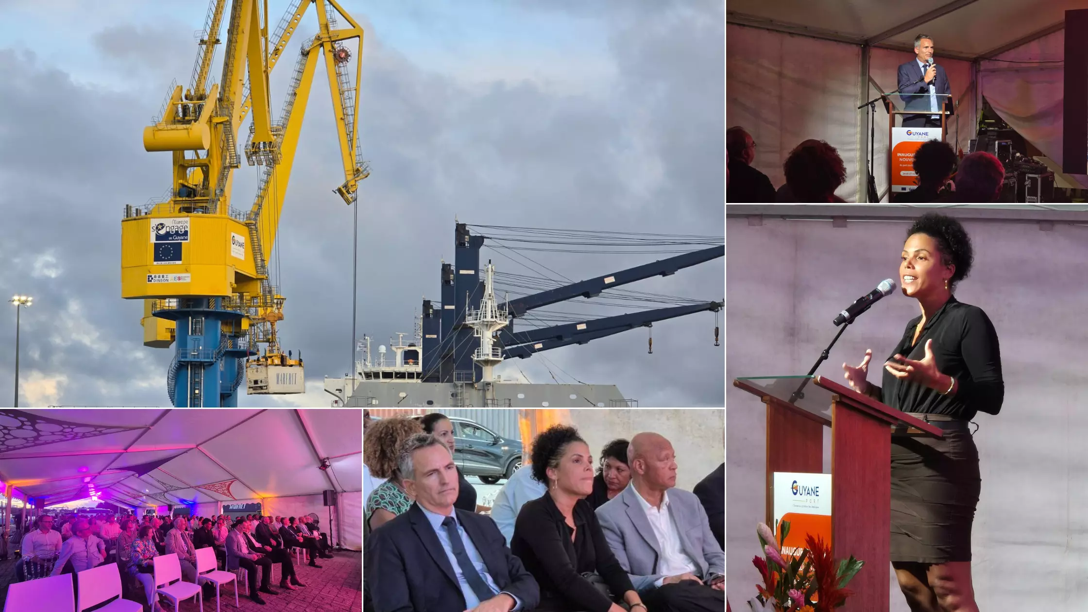 Guyane : Inauguration de deux nouvelles grues au Grand Port Maritime de Guyane