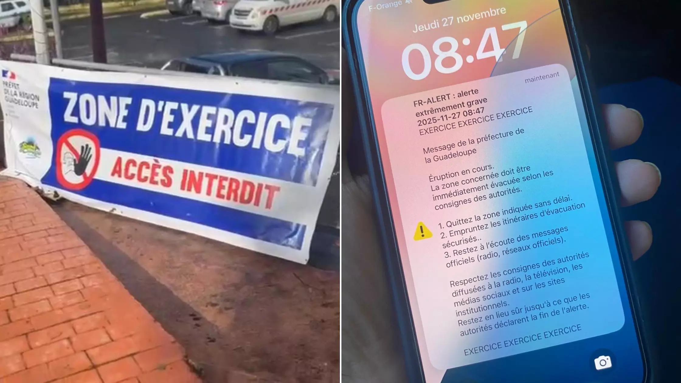 Guadeloupe : Simulation d'une éruption de la Soufrière, un exercice d'évacuation grandeur menée par la Préfecture