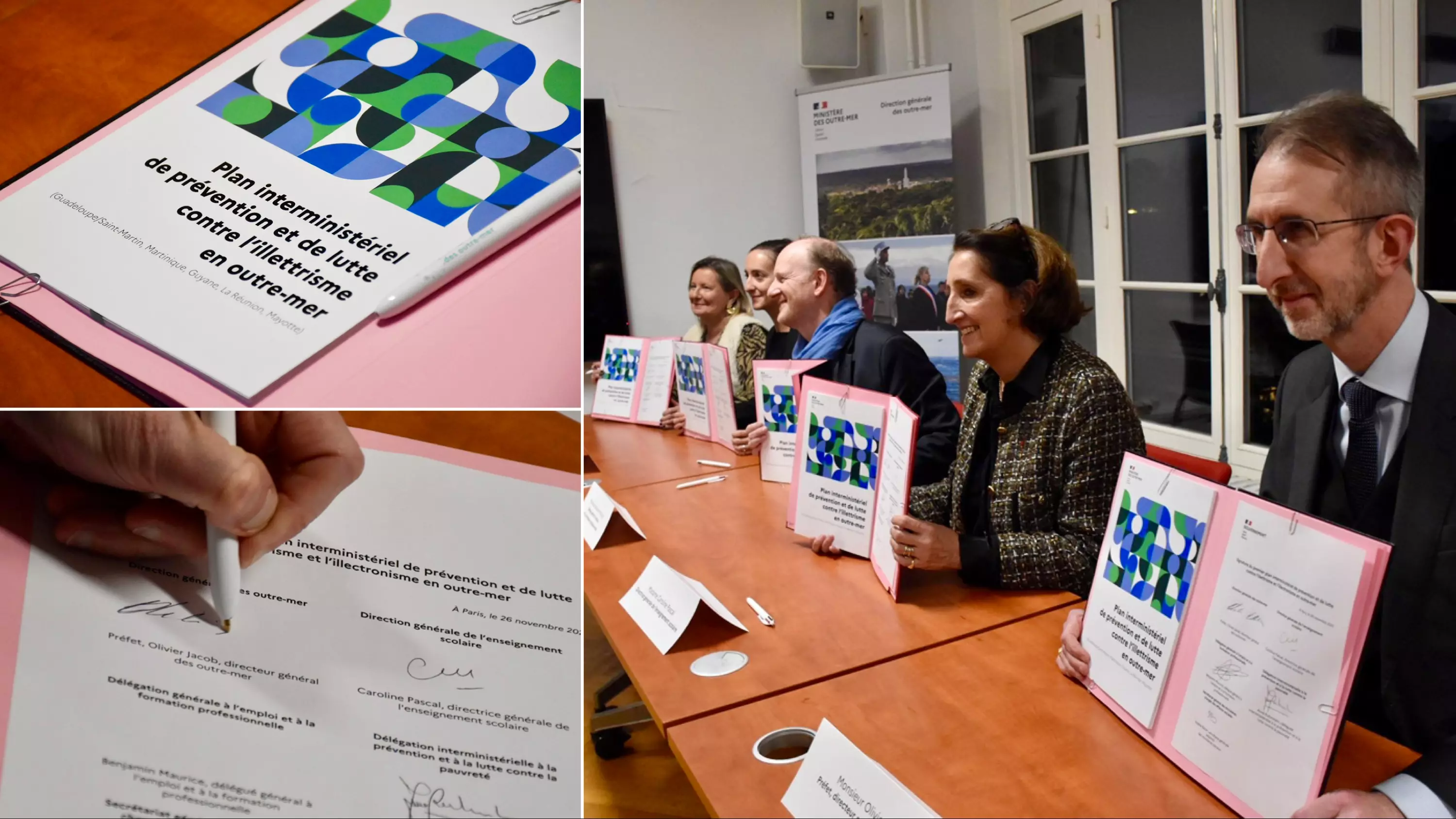 Signature du premier plan interministériel de prévention et de lutte contre l'illettrisme et l'illectronisme en Outre-mer