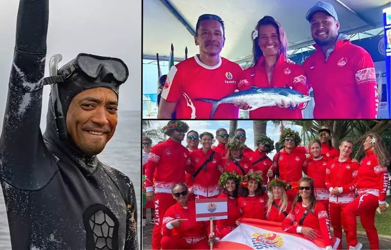 Tahiti s'offre un triplé historique aux mondiaux de pêche sous-marine au Brésil