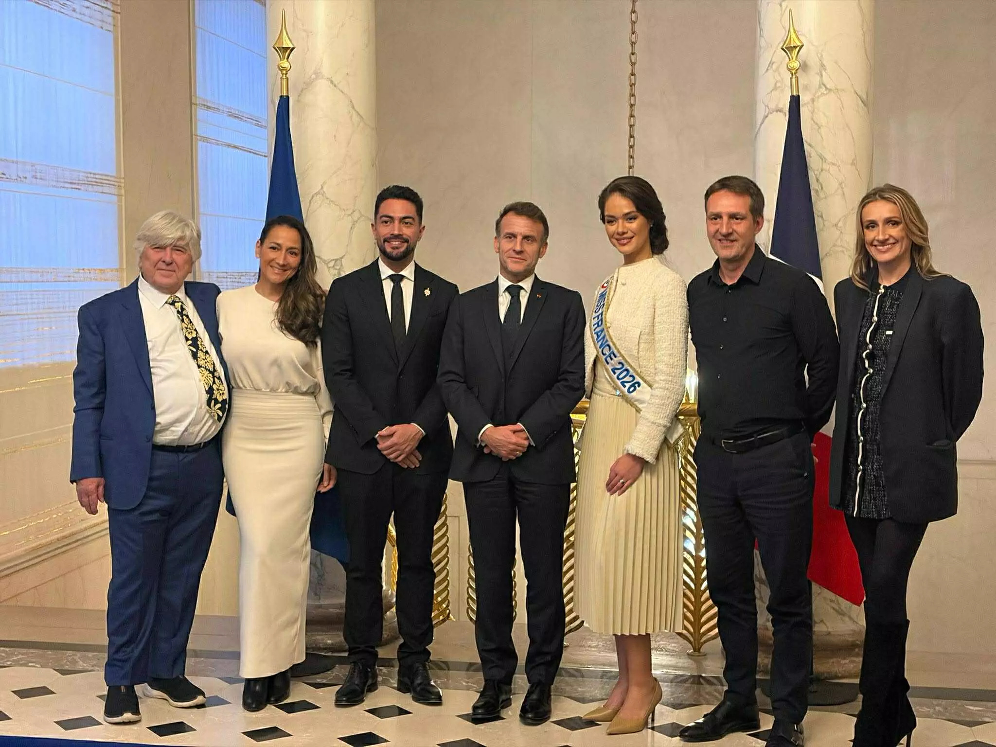 Miss France 2026 rencontre le président de la République