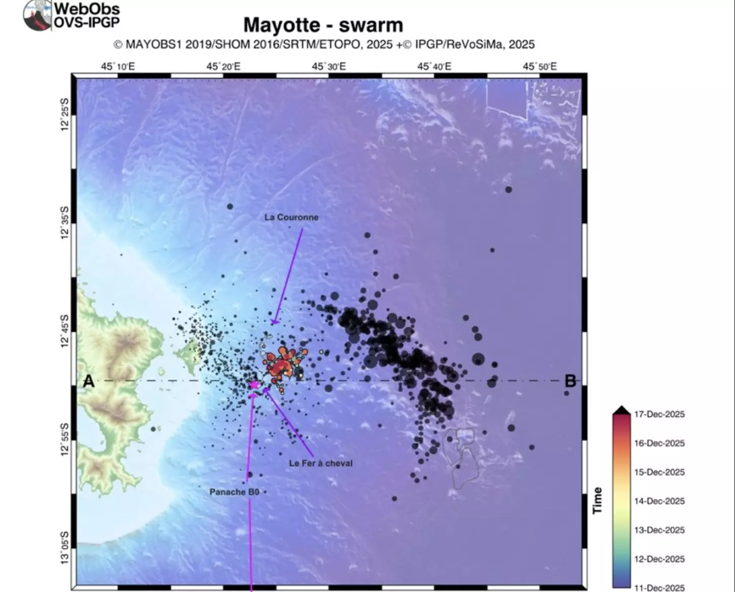 Mayotte : 287 séismes profonds détectés en une semaine, un phénomène rare depuis 2020 qui illustre une intensité inhabituelle