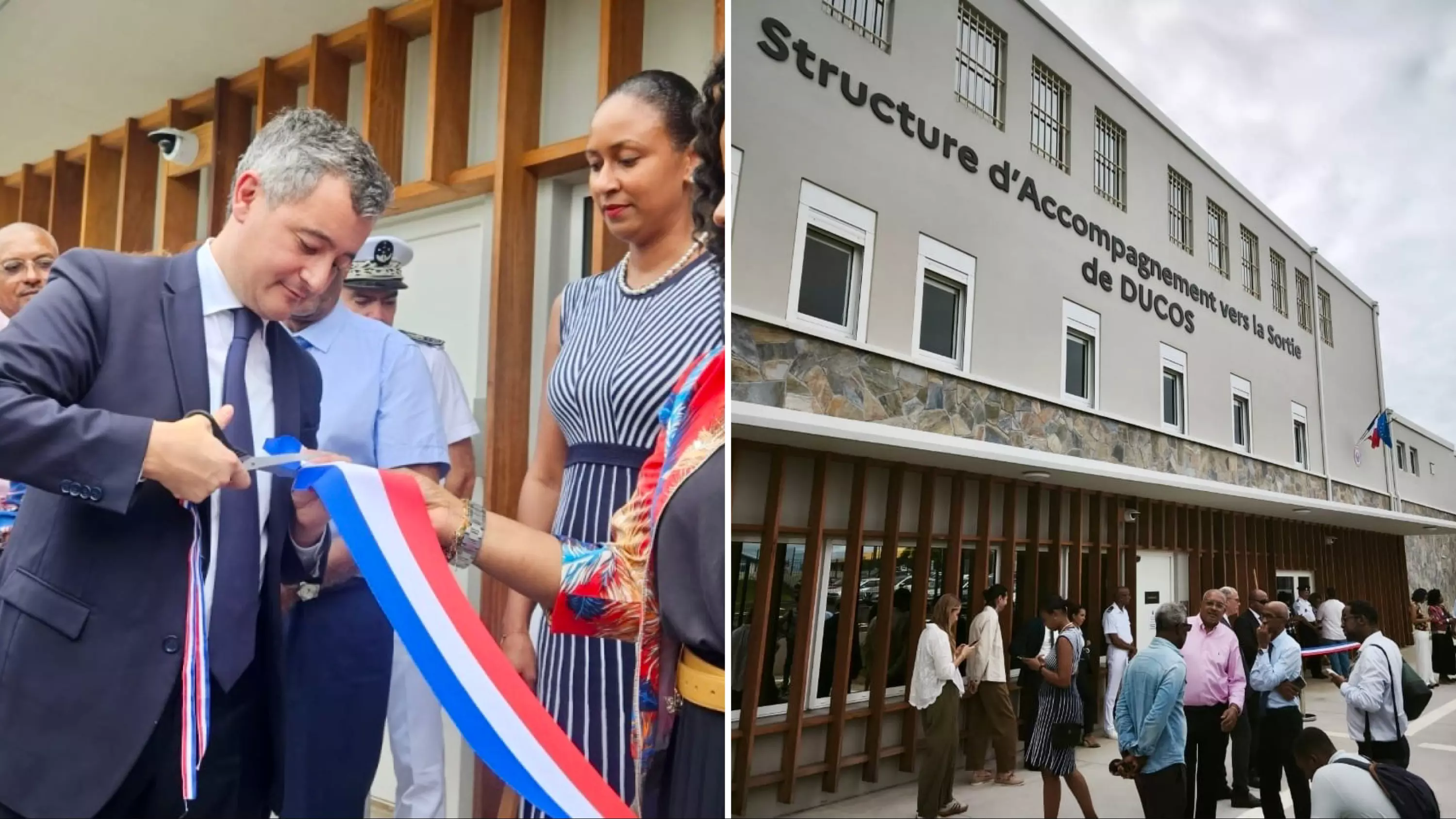 En Martinique, Gérald Darmanin inaugure une « structure d’accompagnement à la sortie » à la prison de Ducos