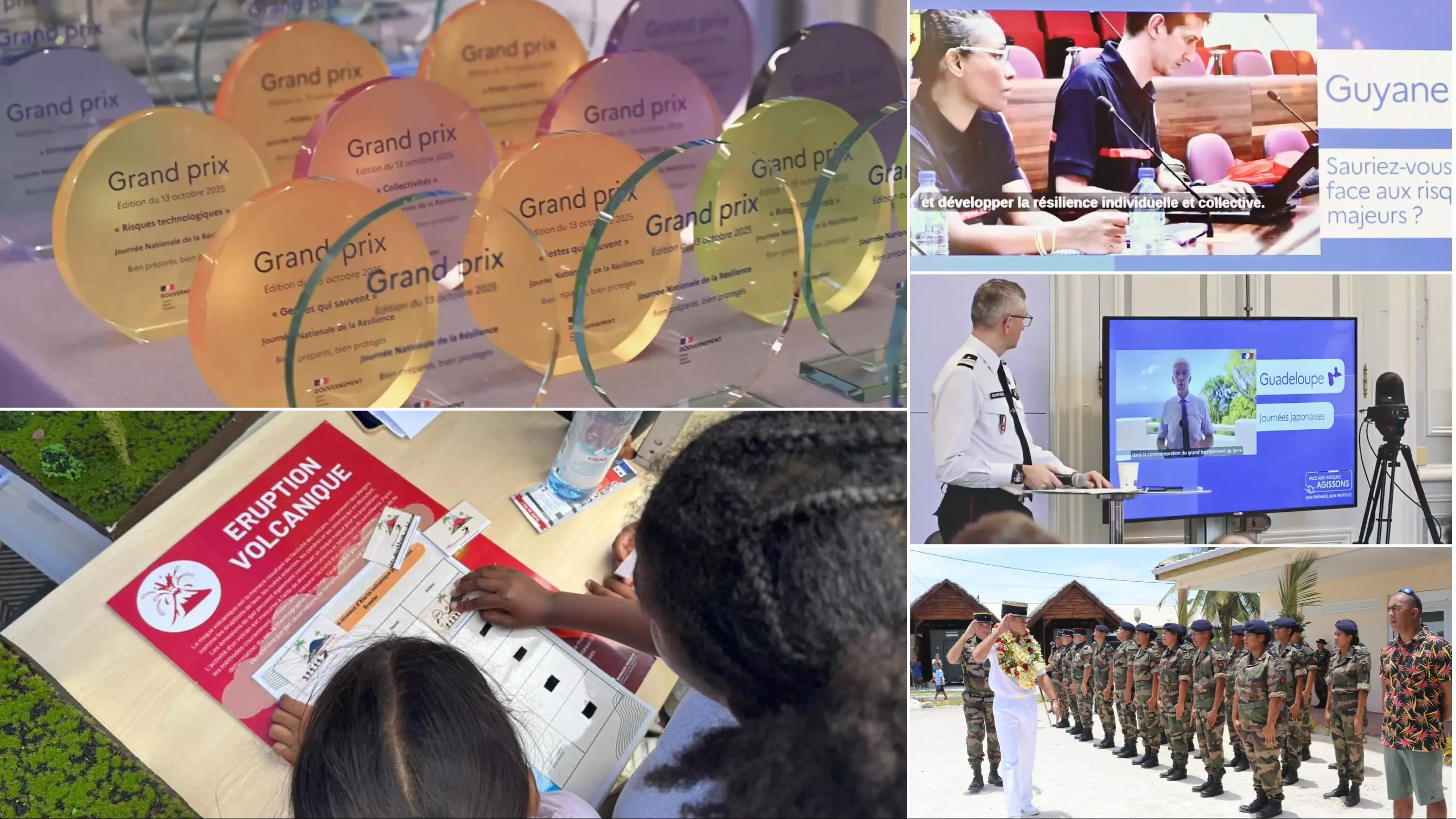 Le CCSTI Sciences Réunion, Vivre ensemble et nature - Martinique, Rémire-Montjoly et RSMA de Polynésie parmi les lauréats du Prix de la Résilience