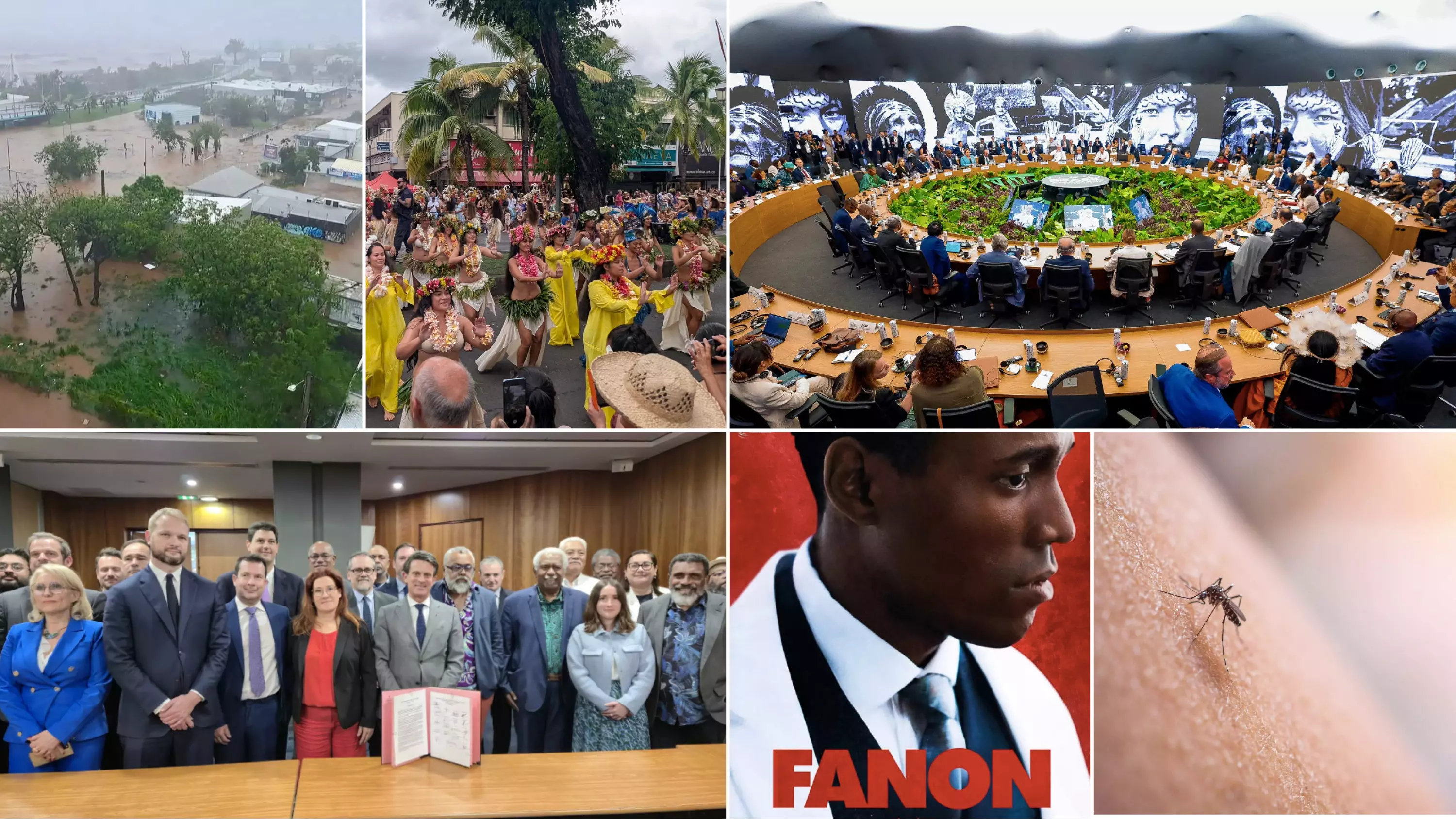 Rétrospective 2025 en Outre-mer&nbsp;: Refonder Mayotte, cyclone Garance à La Réunion, UNOC-3, Bougival, Naïma Moutchou remplace Manuel Valls