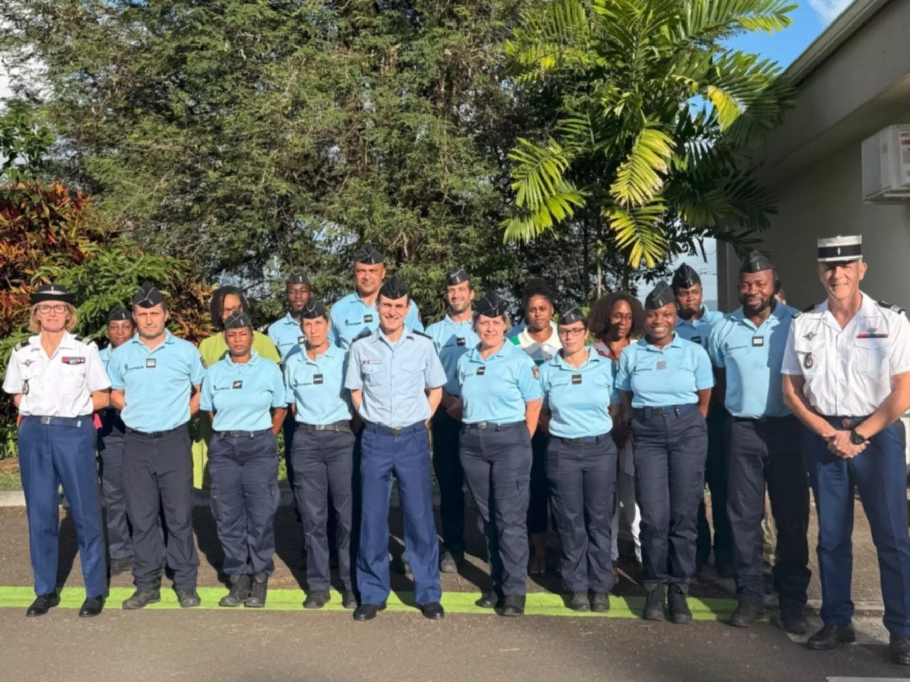 Le Directeur des ressources humaines de la Gendarmerie nationale en déplacement en Martinique