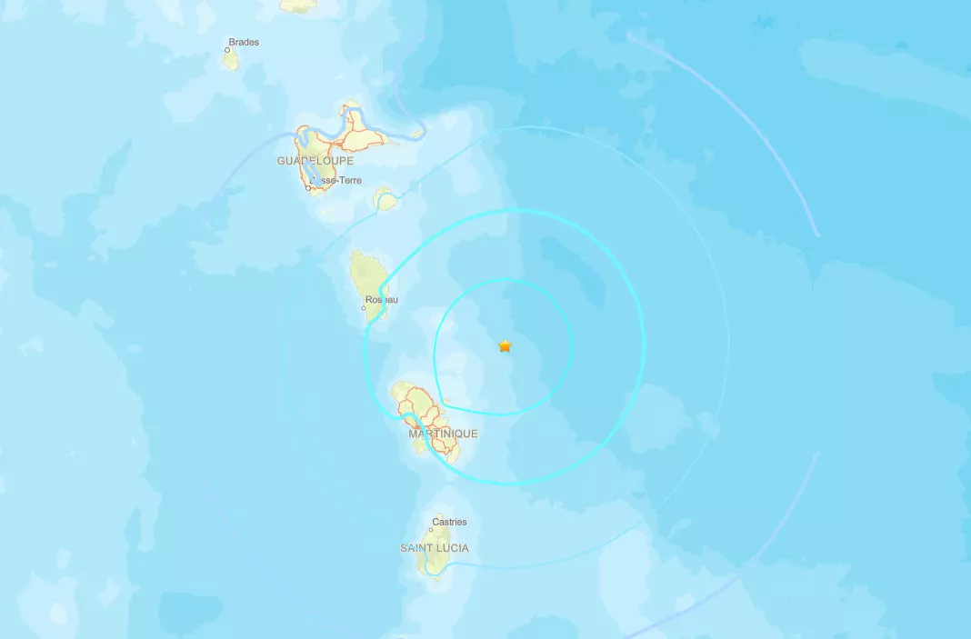 Un séisme de magnitude 5,7 ressenti en Martinique et en Guadeloupe