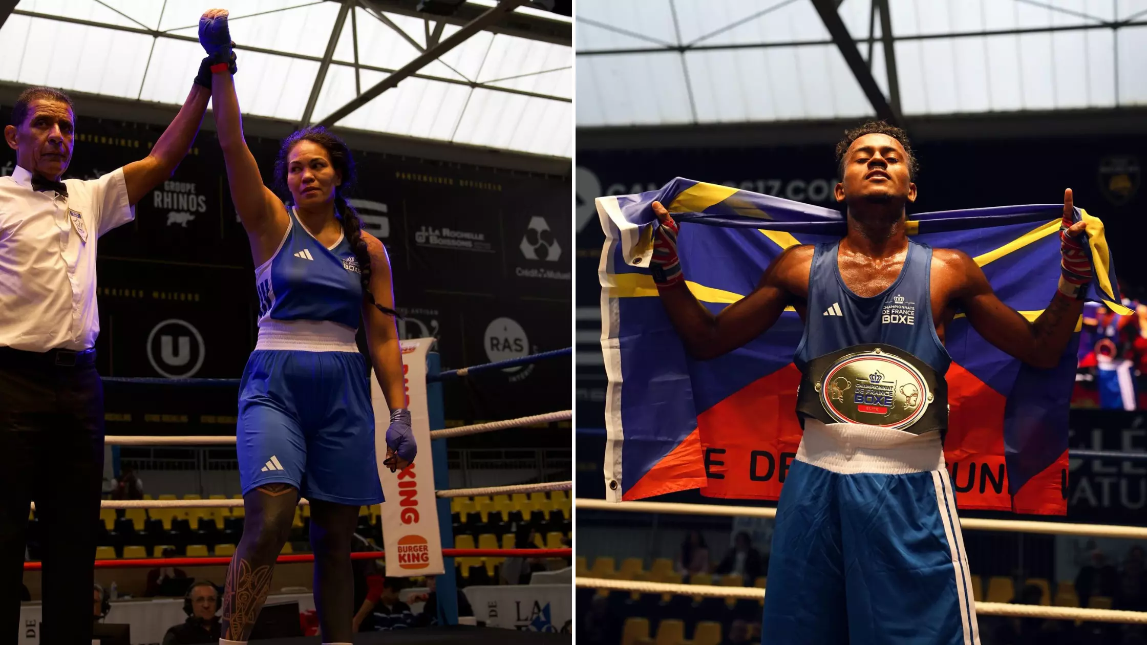 Boxe : La Polynésienne Édith Tavanae sacrée championne de France en -80 kilos, le Réunionnais Larry Tevanee (-50kg) s'offre son premier titre national