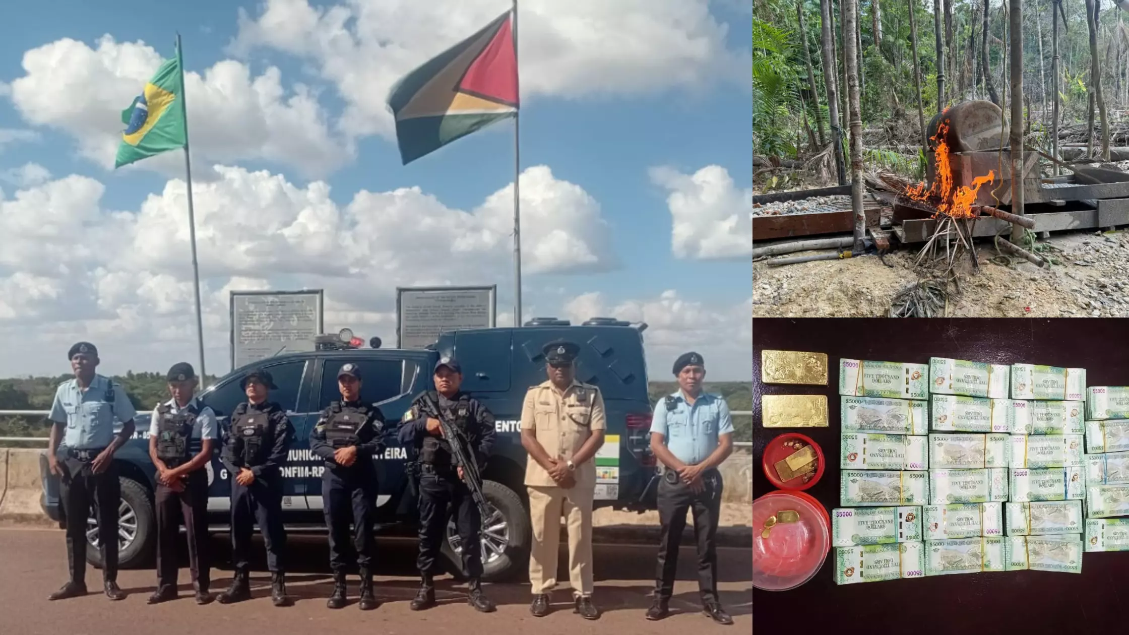 Or illégal en Amérique du Sud: 198 arrestations dans une opération transfrontalière