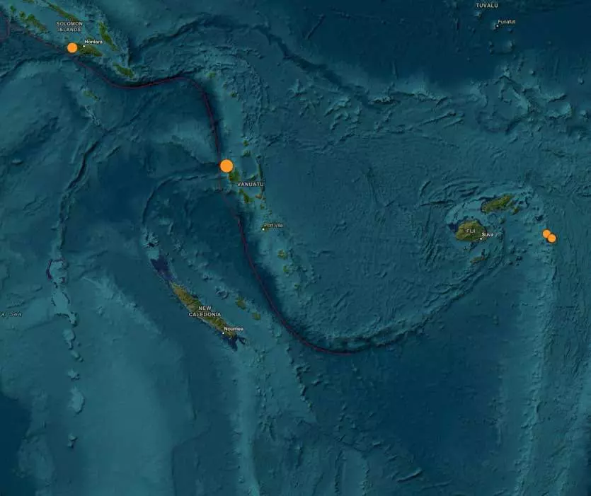 Un séisme de magnitude 6,4 au large du Vanuatu