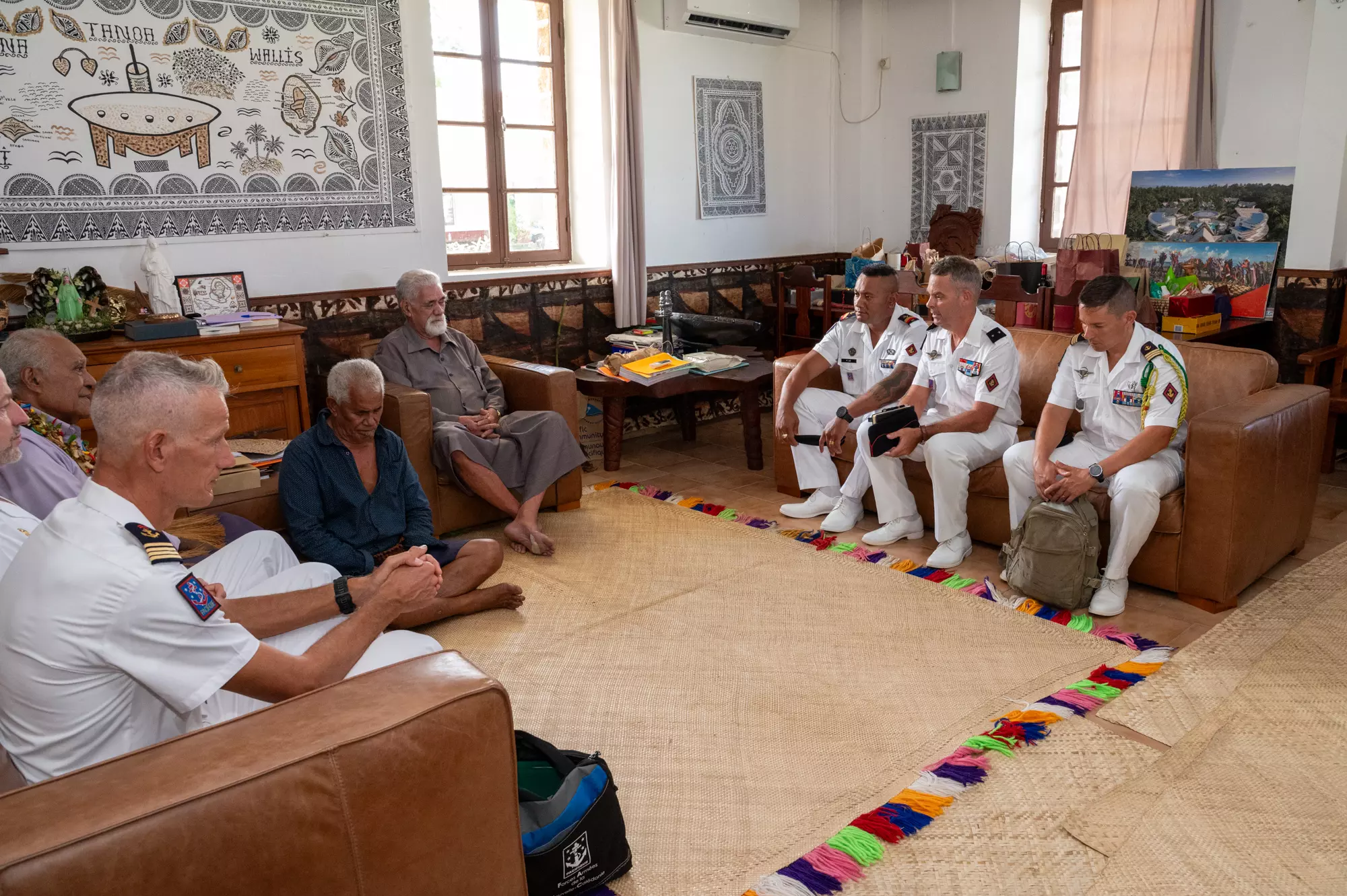 Le commandant supérieur des FANC en visite à Wallis pour renforcer les liens et les engagements avec les autorités de l'île