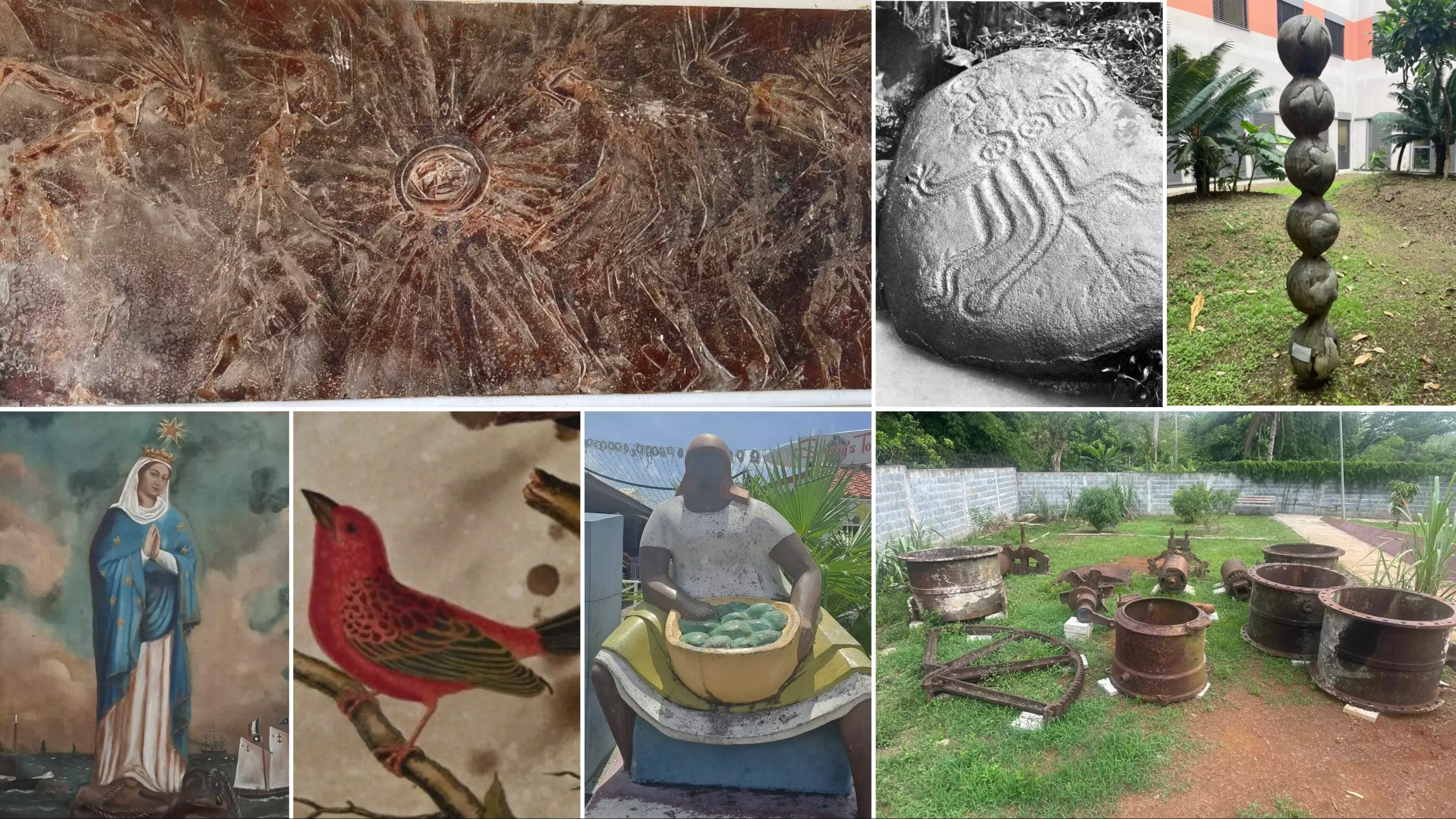 Sept œuvres en péril dans les Outre-mer en lice pour concourir au financement de leur restauration dans le cadre de la 5ème édition du « Plus grand musée de France »