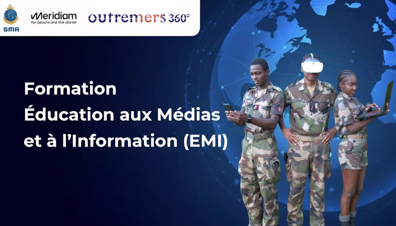 Outremers 360 lance un programme d’Éducation aux Médias et à l’Information avec le SMA (Service Militaire Adapté) soutenu par Meridiam