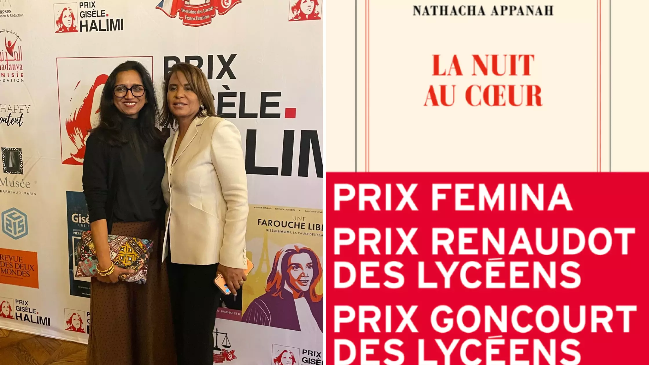 La romancière franco-mauricienne Nathacha Appanah remporte le prix littéraire Gisèle Halimi pour La nuit au cœur