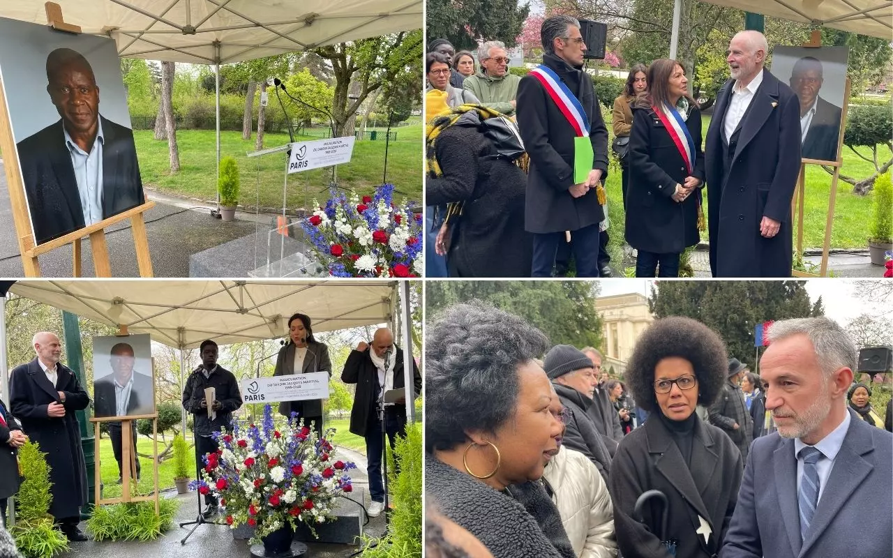 Au Trocadéro, la Ville de Paris célèbre la memoire du guadeloupéen Jacques Martial