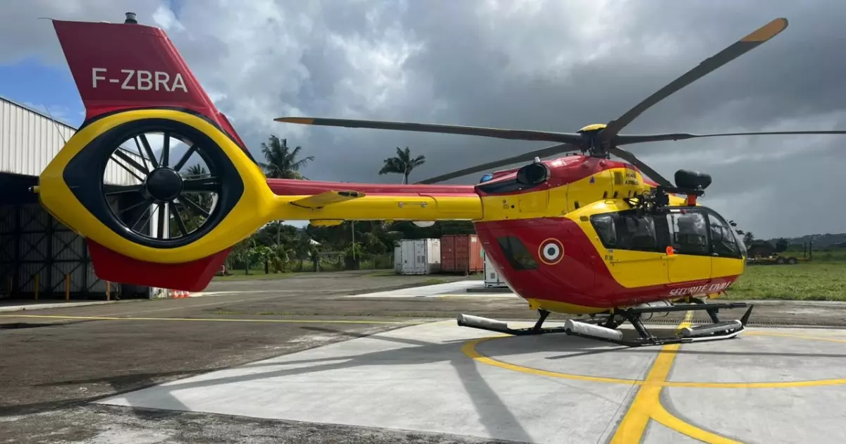 Martinique : « Dragon 972 », le nouvel hélicoptère de la Sécurité civile pour renforcer les capacités d’intervention des secours