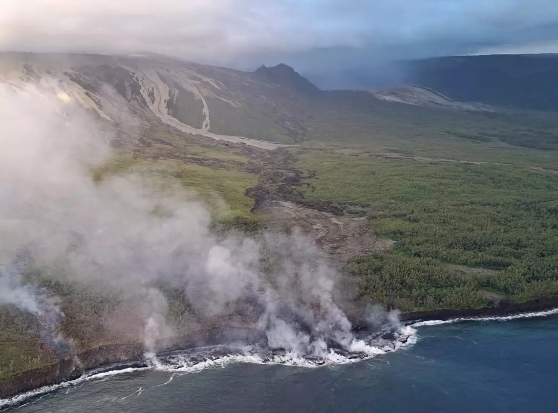 Fin de l'éruption du Piton de la Fournaise à La Réunion