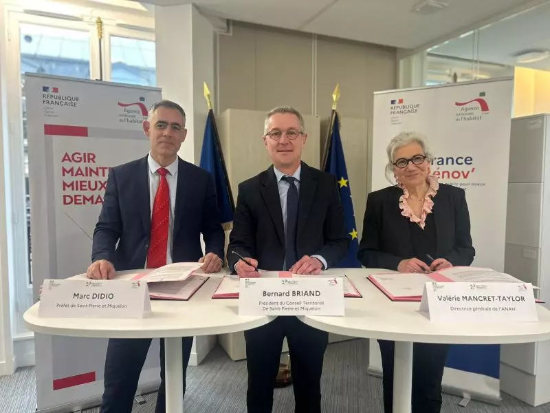 Saint-Pierre-et-Miquelon&nbsp;: Une convention signée avec l’Agence nationale de l’habitat à Paris pour renforcer la rénovation énergétique du territoire