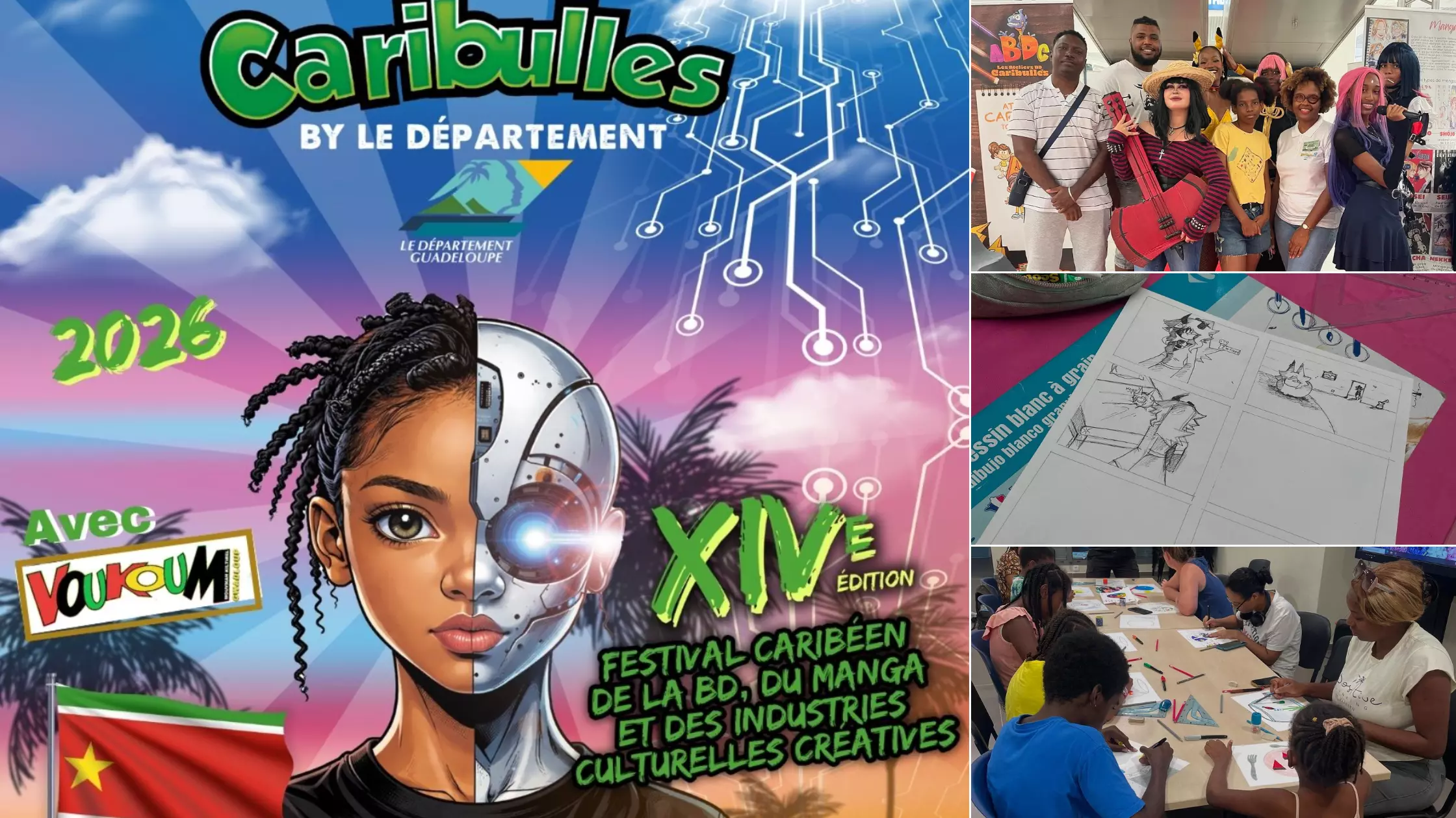 La 14ème édition du Festival Caribulles de Guadeloupe s’élargit aux industries culturelles et créatives