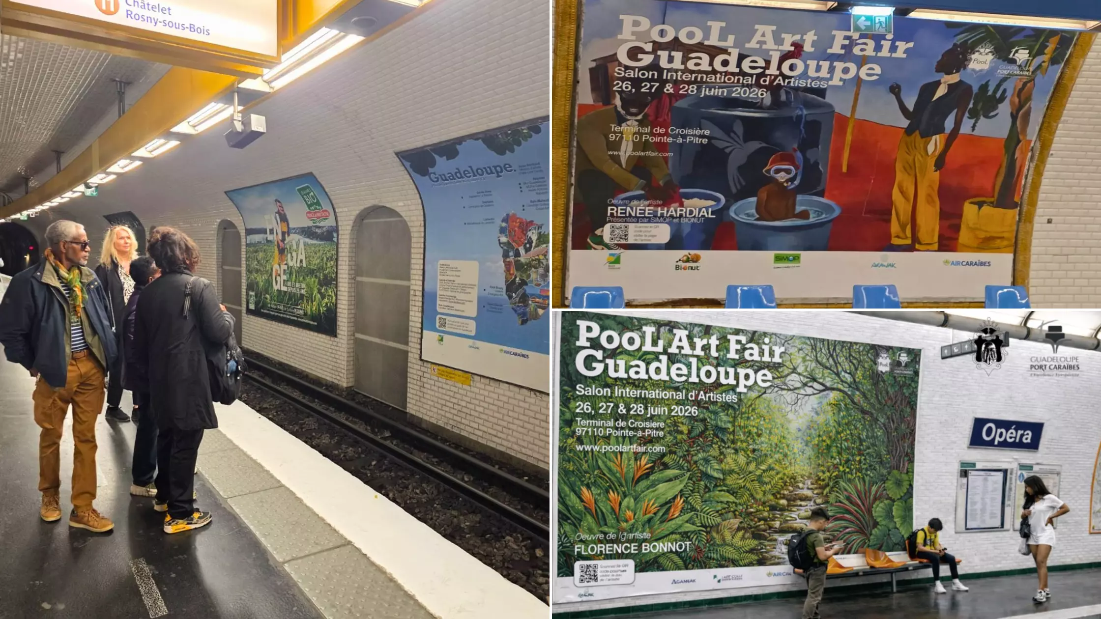 Pool Art Fair : Les artistes guadeloupéens s'affichent dans le métro parisien pour promouvoir&nbsp;la scène artistique caribéenne au national
