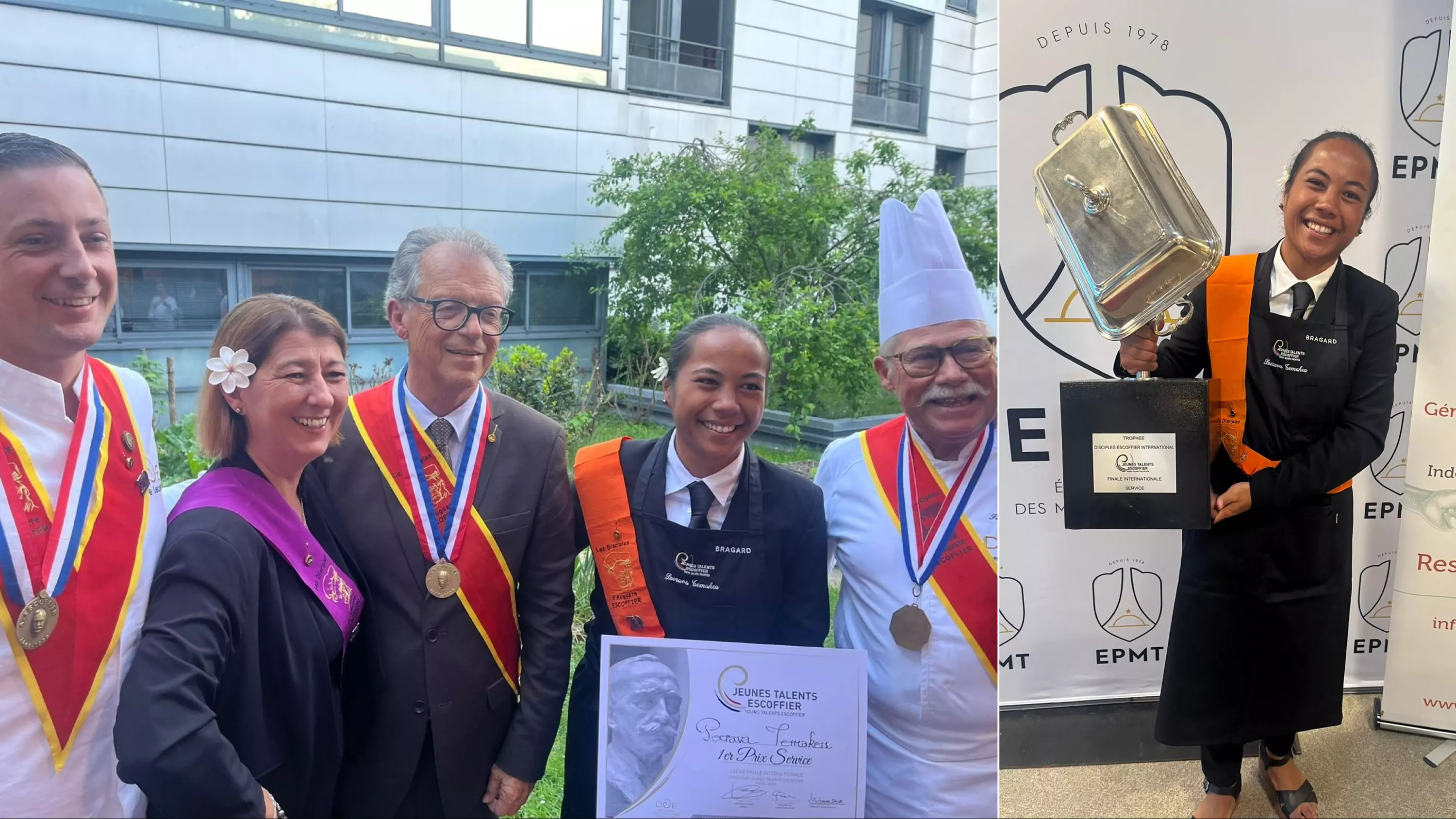 Polynésie : Poerava Temakeu remporte l’or au concours international des Jeunes talents Escoffier