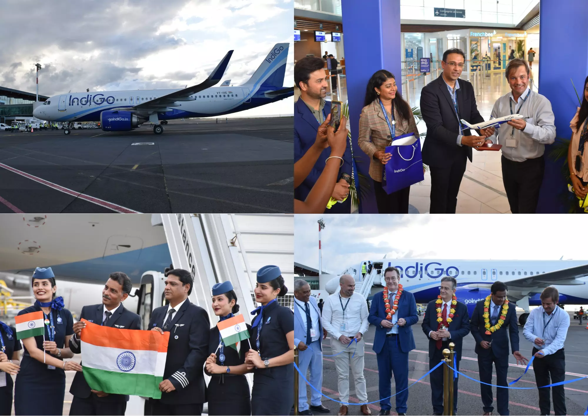 L'aéroport de La Réunion Roland Garros accueille le premier vol inaugural entre La Réunion et Chennai avec la compagnie IndiGo, une nouvelle étape pour le développement du territoire